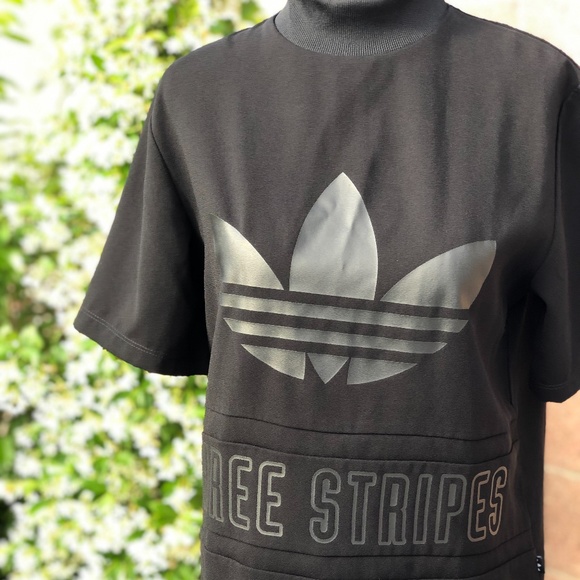 Adidas Black Short Sleeve Tee Turtleneck - Picture 5 of 9
